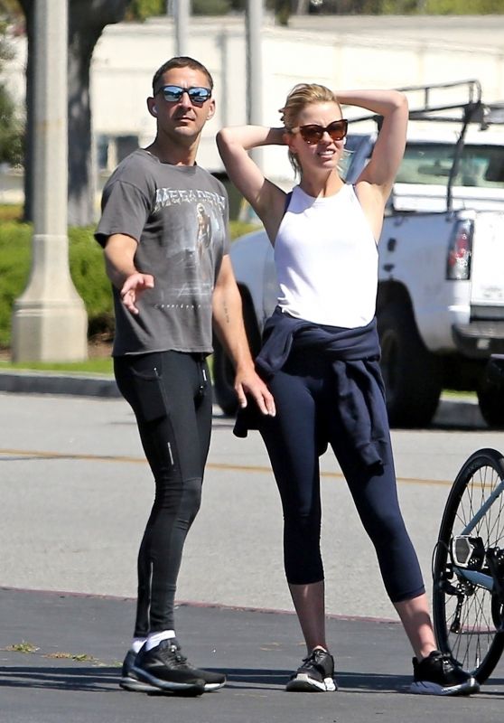 Mia Goth and Shia LaBeouf - Out in Los Angeles 03/26/2020