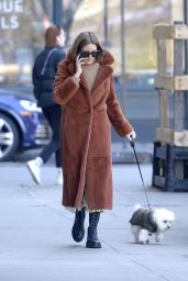 Olivia Palermo - Walks Her Dog in NYC 03/24/2020