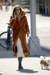 Olivia Palermo - Walks Her Dog in NYC 03/24/2020
