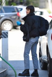 Rebecca Black - Pumping Gas in LA 03/18/2020