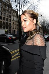 Rita Ora - Leaves Hotel Le Royal Monceau in Paris 03/02/2020