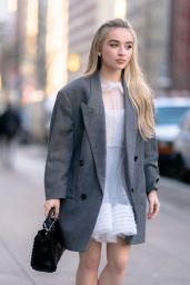 Sabrina Carpenter Cute Style - Midtown New York 03/03/2020