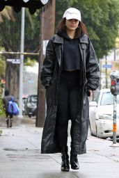 Vanessa Hudgens in a Massive Coat - Los Angeles 03/13/2020