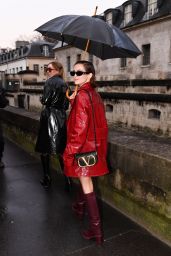 Zoey Deutch - Arriving at the Valentino Fashion Show in Paris 03/01/2020