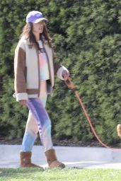 Alessandra Ambrosio - Walking Her Dog in LA 04/12/2020