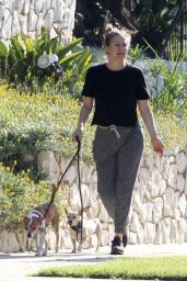 Alicia Silverstone - Walking Her Dogs in LA 04/28/2020