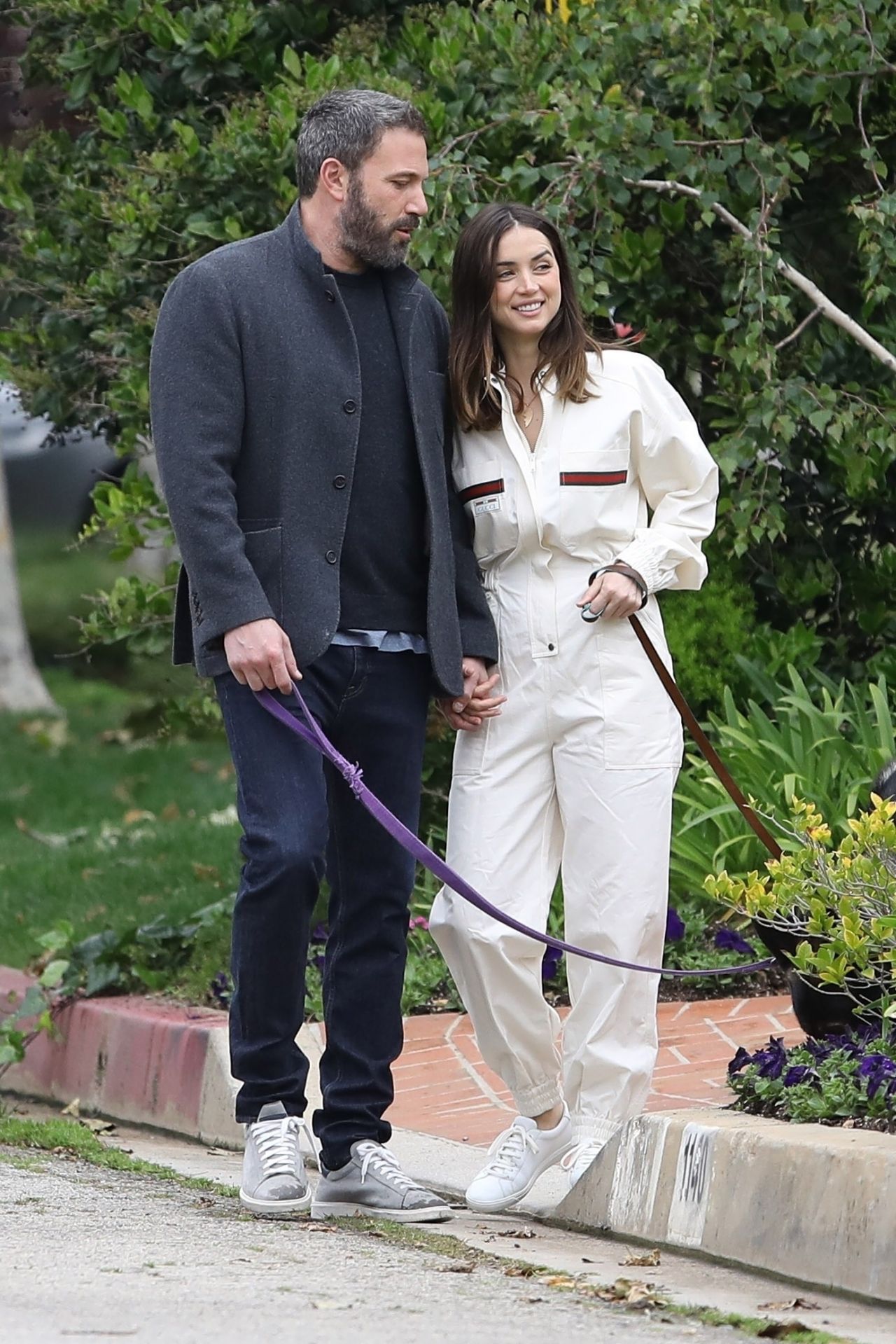 Ana De Armas and Ben Affleck - Morning Stroll for Easter Sunday in ...