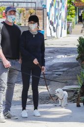 Ana De Armas and Ben Affleck - Walking Their Dogs in Los Angeles 04/10/2020