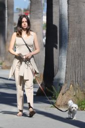 Ana De Armas Street Style - Walk With Her Dog in Venice 04/24/2020