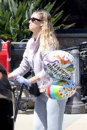 April Love Geary Preps for a Birthday with Balloons and Food - Malibu 04/03/2020