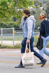 Brie Larson - Shopping at the Farmers Market in Malibu 04/12/2020