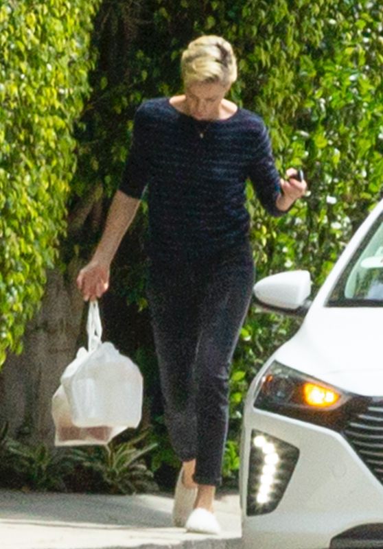 Charlize Theron - Outside Her Home in LA 04/17/2020