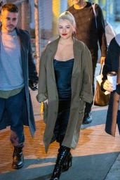 Christina Aguilera - Outside Jimmy Kimmel Live in Los Angeles 03/10/2020