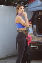 Elisabetta Canalis in Workout Gear - Hollywood 04/17/2020