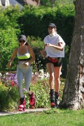 Elisabetta Canalis on Kango Jumps - Los Angeles 04/15/2020