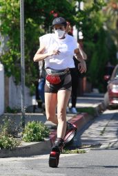 Elisabetta Canalis on Kango Jumps - Los Angeles 04/15/2020