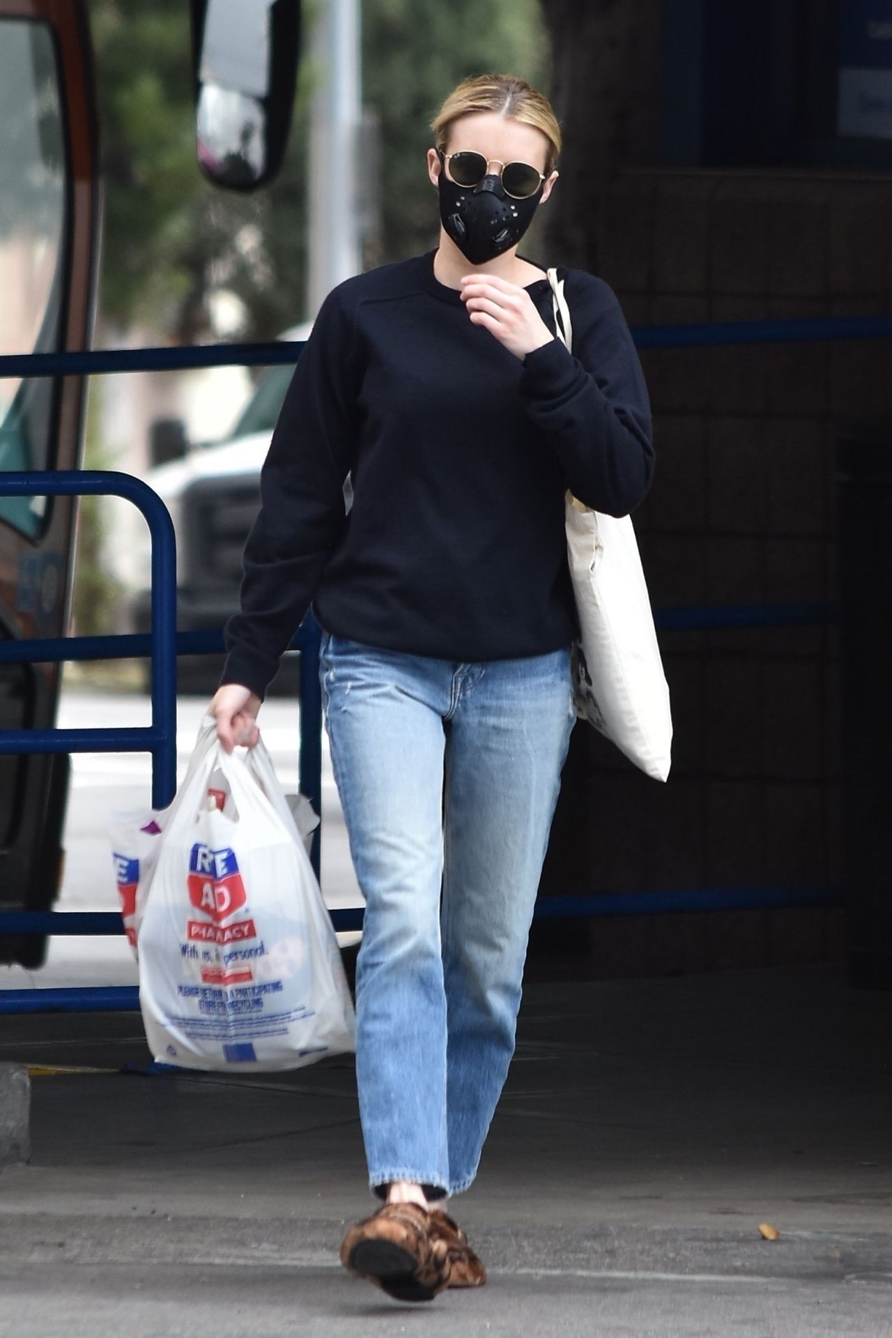 Emma Roberts - Shopping at Rite Aid in Los Feliz 04/04/2020 • CelebMafia