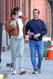 Hilary Rhoda - Out for a Walk With Husband Sean Avery in NYC 04/07/2020