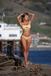 Khloe Terae in a Bikini - 138 Water Advert Photoshoot in Malibu 04/15/2020