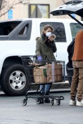 Lily Collins - Grocery Shopping in Los Angeles 04/09/2020