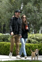 Lily Collins - Out for a Walk in Beverly Hills 04/04/2020