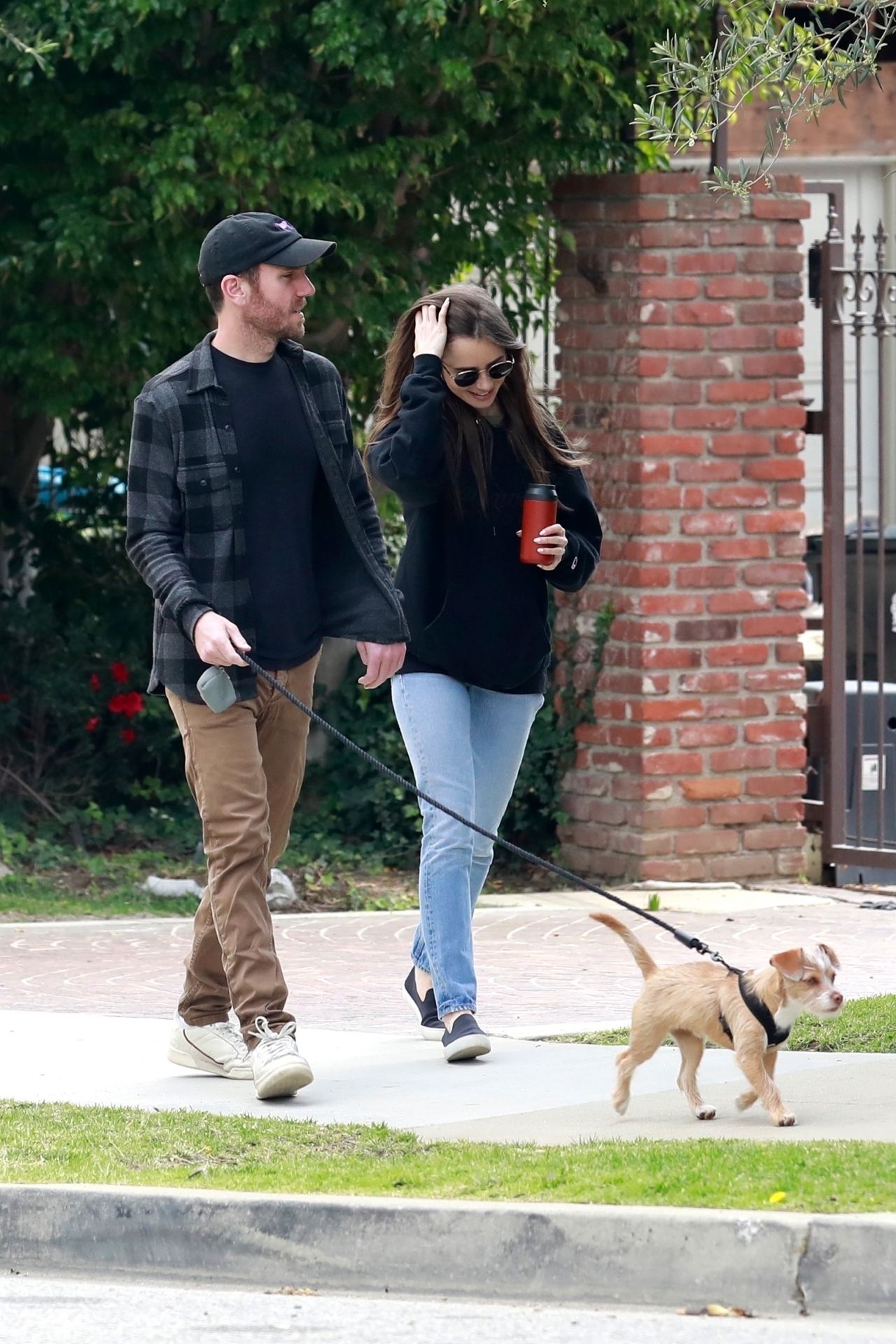 Lily Collins - Out for a Walk in Beverly Hills 04/04/2020 • CelebMafia