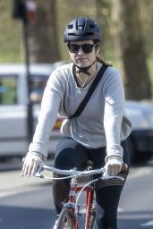 Lily James - Daily Exercise During COVID-19 in London 04/11/2020