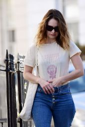 Lily James Street Style - Out in London 04/05/2020