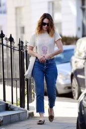 Lily James Street Style - Out in London 04/05/2020
