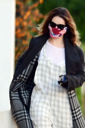 Lily James Wearing a Protective  Face Mask - North London 04/09/2020