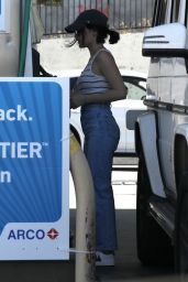 Lucy Hale - Gas Station in Beverly Hills 04/14/2020