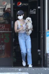 Lucy Hale - Gas Station in Beverly Hills 04/14/2020