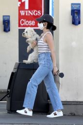 Lucy Hale - Gas Station in Beverly Hills 04/14/2020