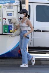 Lucy Hale - Gas Station in Beverly Hills 04/14/2020