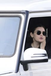 Lucy Hale - Gets a Coffee From Starbuck Drive Thru in LA 04/04/2020