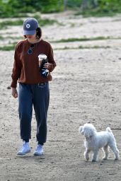 Lucy Hale - Takes Her Dog to a Local Park in LA 04/02/2020