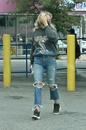 Malin Akerman in Ripped Jeans - Outside Rite Aid in LA 04/20/2020