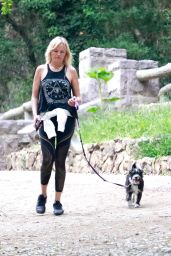 Malin Akerman in Spandex - Walking Her Dog in LA 03/31/2020