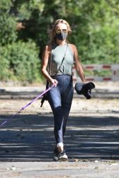 Malin Akerman - Taking Her Dog For a Walk at Griffith Park in LA 04/15/2020