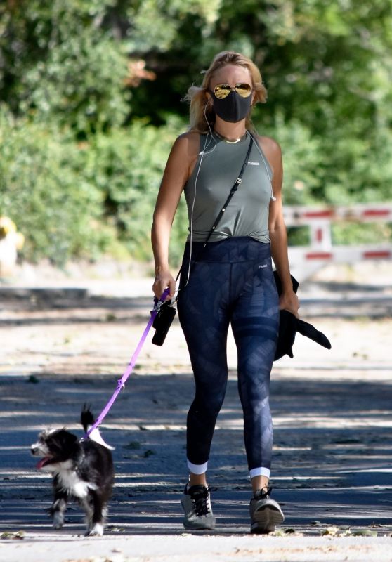 Malin Akerman - Taking Her Dog For a Walk at Griffith Park in LA 04/15/2020