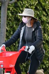 Marcia Cross - Bike Ride With a Mask and Gloves 04/25/2020