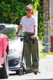 Maria Menounos - Out For a Scooter Ride in LA 04/15/2020