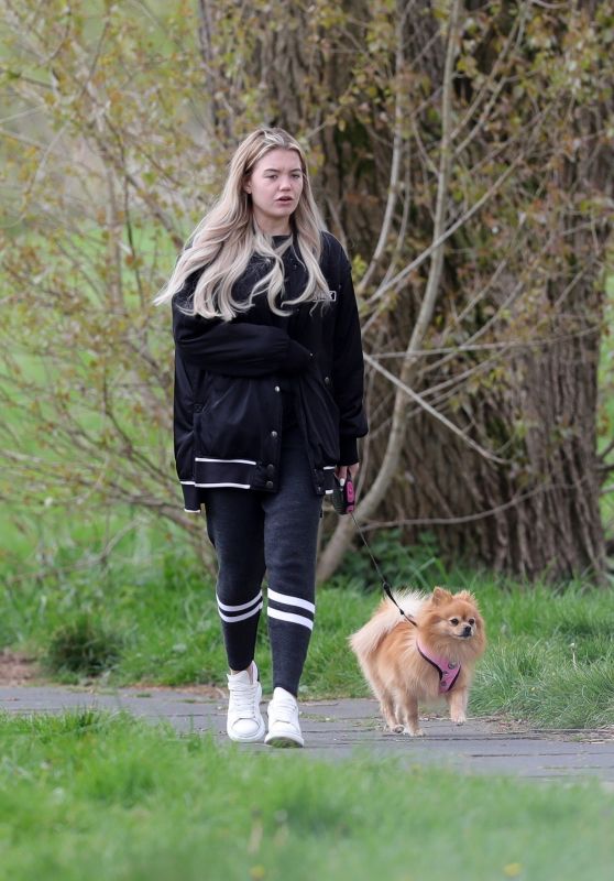 Molly Smith - Walks Her Dog in Manchester 04/18/2020 • CelebMafia