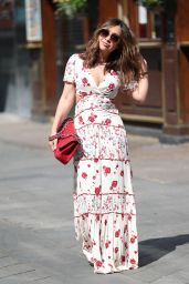 Myleene Klass in Plunging Floral Cut-Out Maxi Dress 04/24/2020