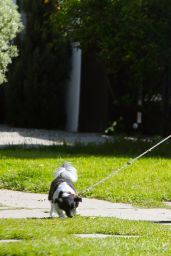 Nina Dobrev - Walking Her Dog in LA 04/07/2020