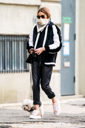 Olivia Palermo - Walking Her Dog in New York 04/28/2020