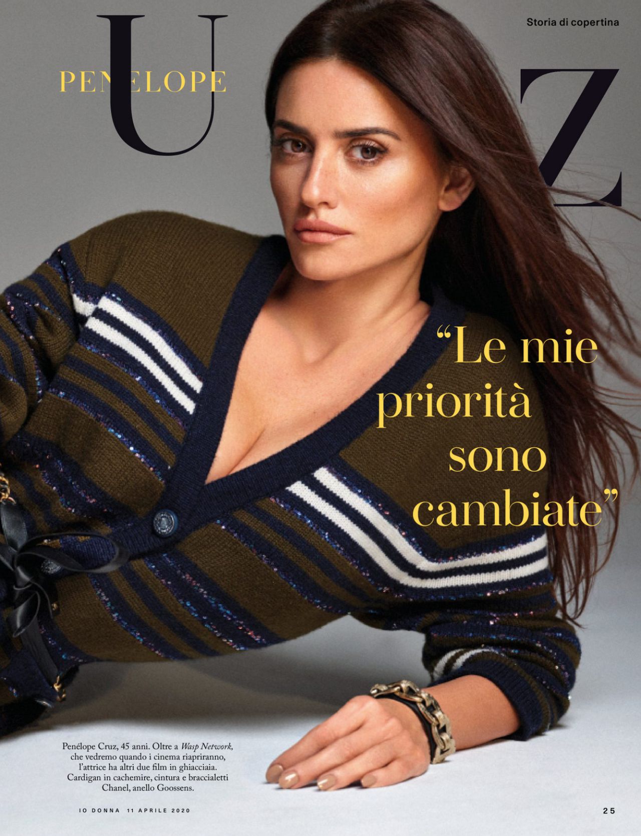 Penélope Cruz - Io Donna del Corriere della Sera 04/11/2020 Issue