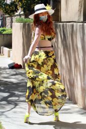 Phoebe Price in Floral Print Dress 04/23/2020
