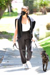 Rebecca Black - Walking Her Dog in Orange County 04/23/2020