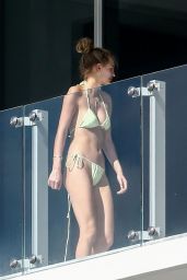 Roosmarijn de Kok in a Bikini - Sunbathing Off Her Balcony in Miami 04/20/2020